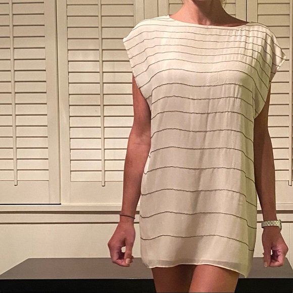 Ted Baker | Dresses | Ted Baker Sm Silk Shirt Dress With Chains | Poshmark